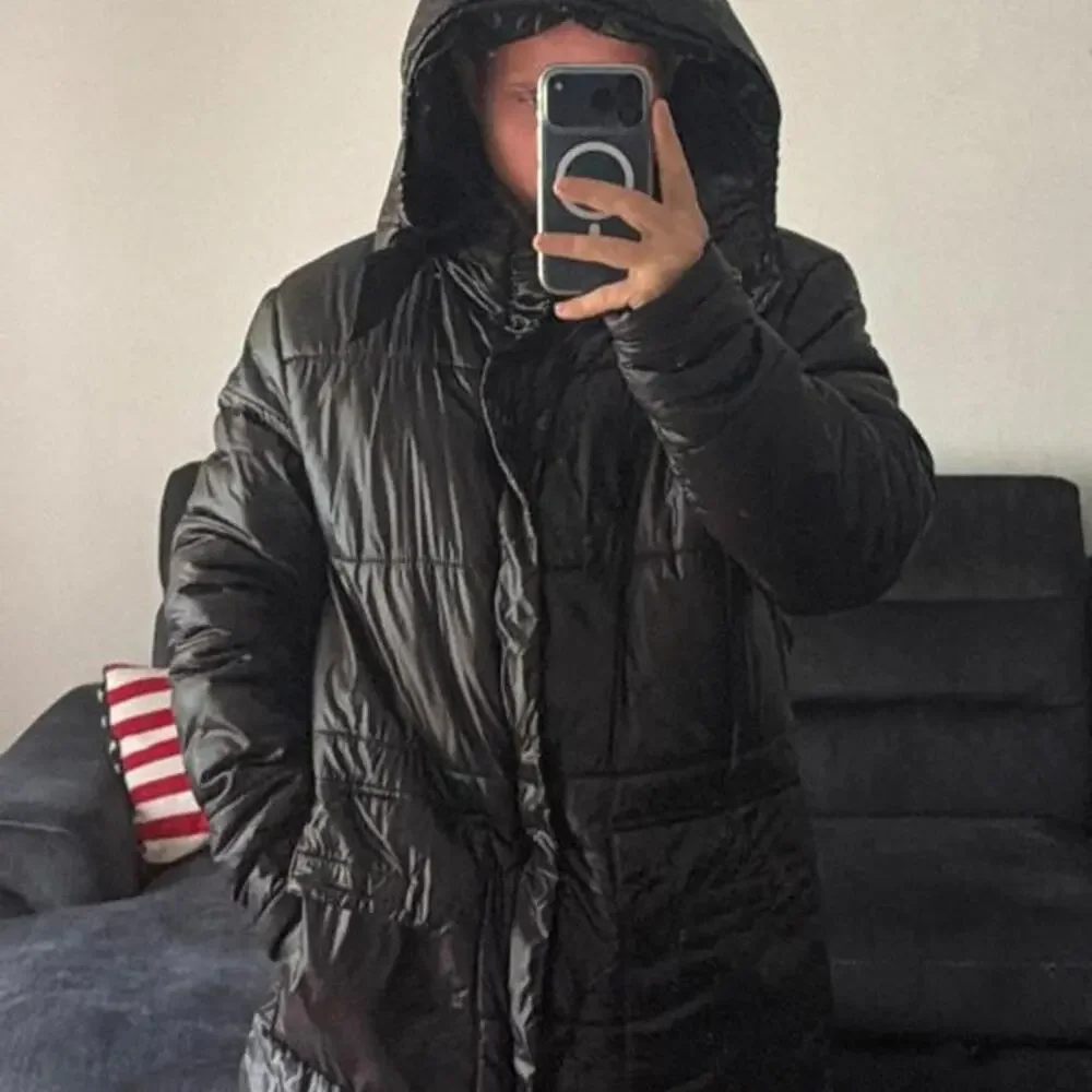 Forever 21 High-Shine Hooded Puffer Jacket Coat with hood XL